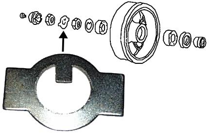 Borgplaatje moer voorwiellager 111405681