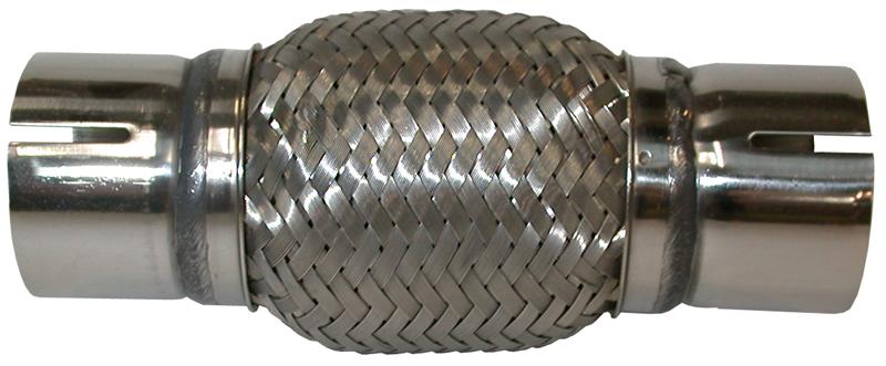 Flexibel uitlaatdeel, 51x180 mm. RVS