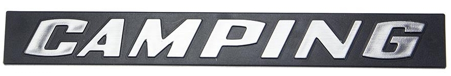 Achterklep embleem "CAMPING". T25/T3 bus 255070689
