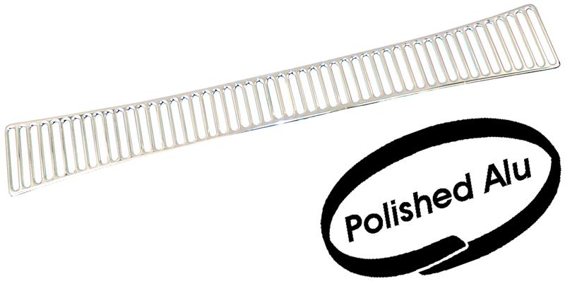 Rooster onder achterruit Kever (gepolijst aluminium) 