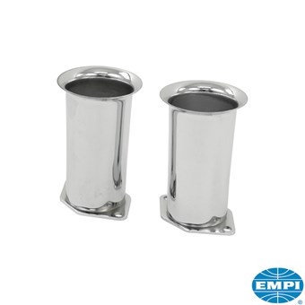 Kelken verchroomd hoogte 100 mm (Set van 2).