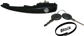 Deurhendel Kever met slot en sleutels, zwart 113837205H