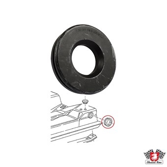 Brandstoftank vulpijp rubber T3 bus (70 mm/ 36 mm) 251201139B