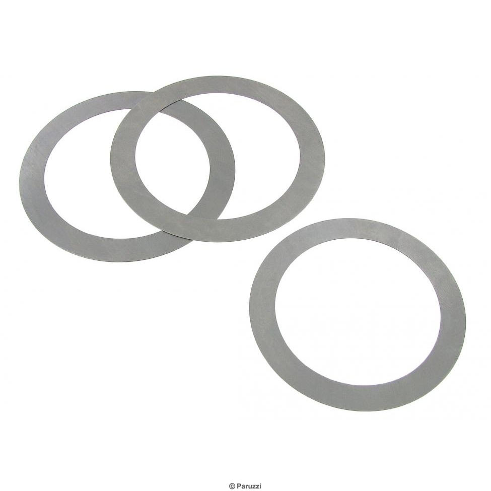 Vliegwiel afstelringen 0.25 mm 3 stuks. Type 1 motoren 4/1966 en later. Type 3 motoren 4/1966 en later. CT/CZ motoren 113105281Ax3