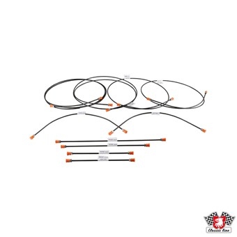 Remleidingset Golf 1 (08/79-02/84) met rembekrachtiger en remkrachtverdeler