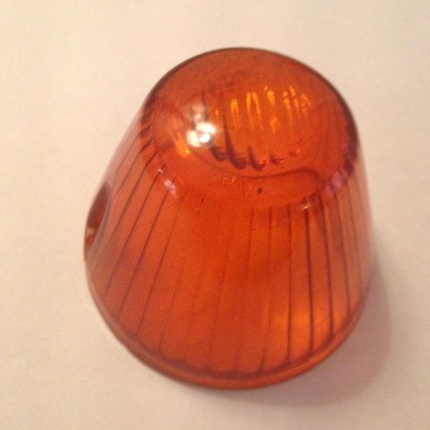 Gebruikte oranje lens richtingaangever voor Type 3 / Karmann 315953161D