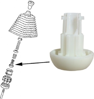 Bus voor schakelstang T25 / T3 bus (halve kogel) 251711645 