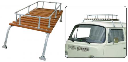 Classic dak bagagerek grijs gelakt. T2 bus maat 50 cm x 112 cm 