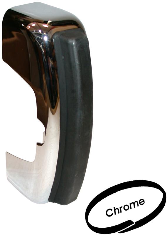 Bumper rozet Kever Chroom, achterzijde 