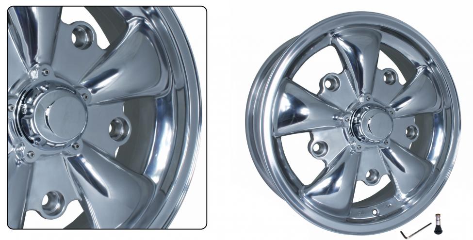 Velg EMPI stijl 5 spaak gepolijst (per stuk). 5.5 x 15 - offset +20 - PCD 5 x 205 
