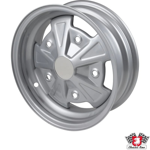 Velg Fumagalli Zilvergrijs (per stuk). 5.5 x 15 -ET16  (5 x 205) 