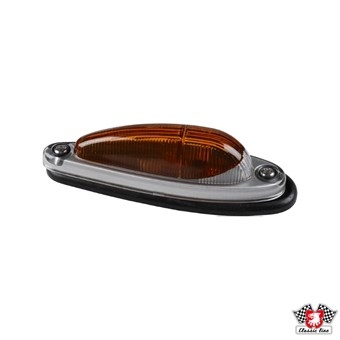 Richtingaangever / knipperlicht zijkant geel met zilver frame, links/rechts 113953061A