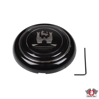 Claxon knop, zwart. Past op 8145500600 211951669BF