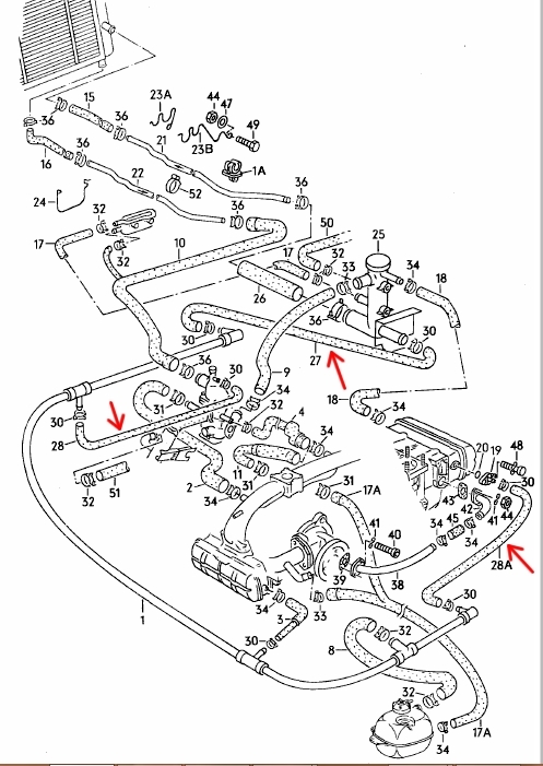 Koelvloeistof slang per 15 METER   443121107A