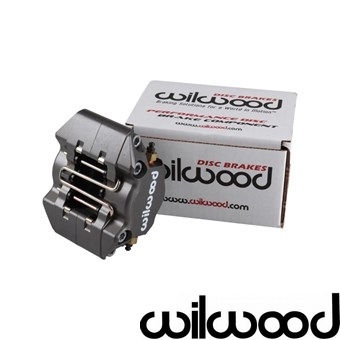 Remklauwen set (2 stuks) vooras  zilver, Wilwood. inclusief remblokken en montagemateriaal 