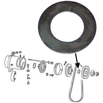 Shim voor generator pulley, 0.5 mm 111903131A