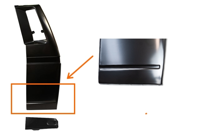 Achterhoek (30cm) T25 / T3 bus (gedeelte) links 251813367A A-kwaliteit