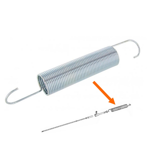 Gasstangenstelsel terugtrekveer T25 / T3 bus 2.0 CU 251721597