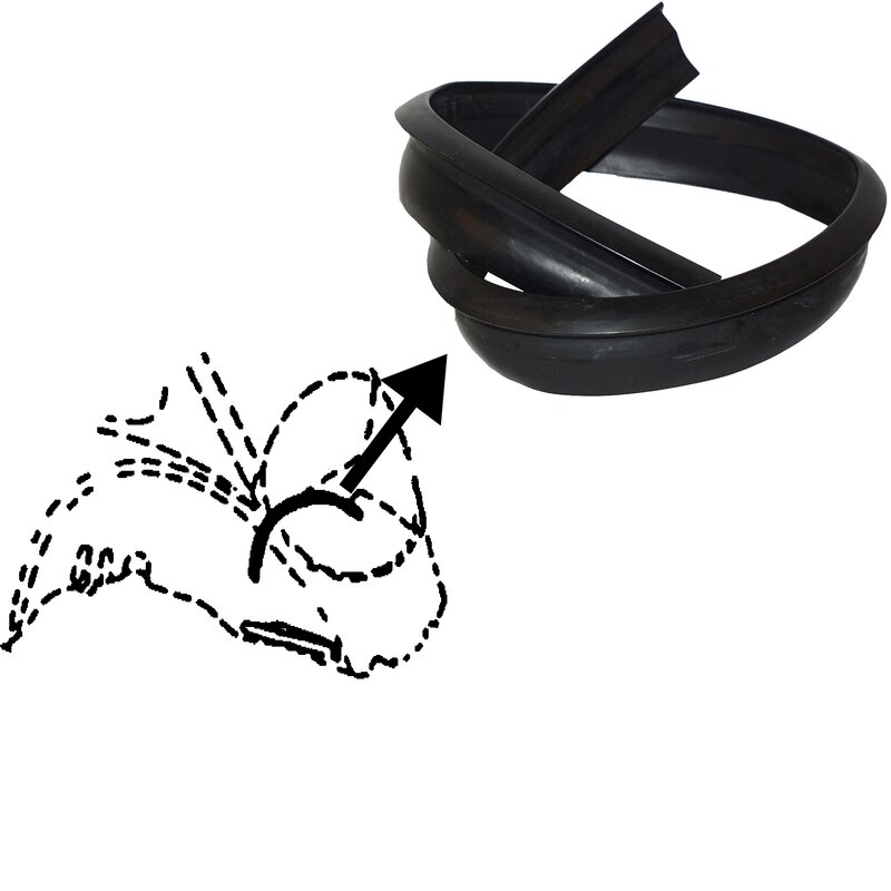 Motor afsluitrubber voorzijde 111813741G