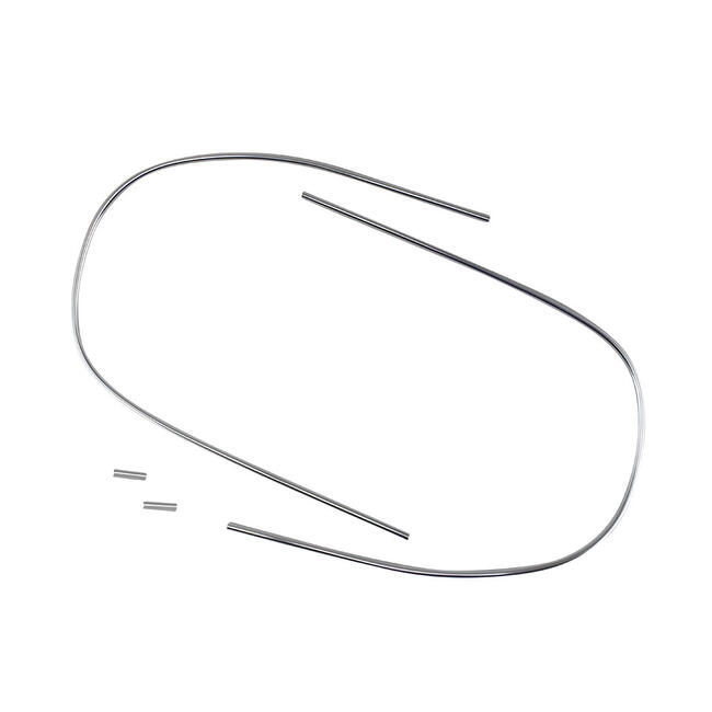 Achterruit sierlijst set (aluminium)  Kever cabriolet 8.1962 t/m 7.1972