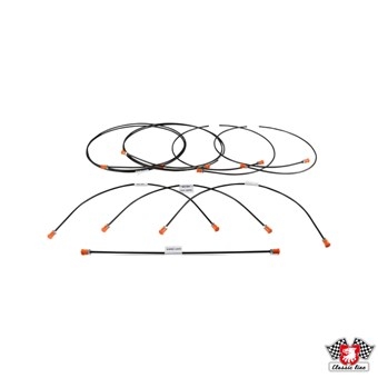 Remleidingset Golf 2 (83-92)  zonder ABS met rembekrachtiger en remkrachtverdeler