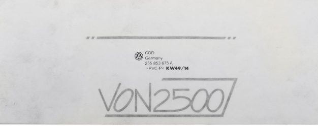 Folieopschrift portier voor Limited Last Edition (Per stuk)