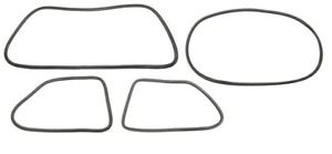 Raamrubber set Golf 1 (zonder chromen pees)