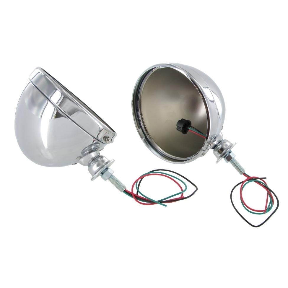 Buggy koplamphuis chroom (Set). 