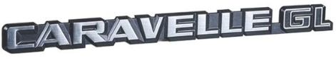 Achterklep embleem "Caravelle GL". T25/T3 bus 255853689M