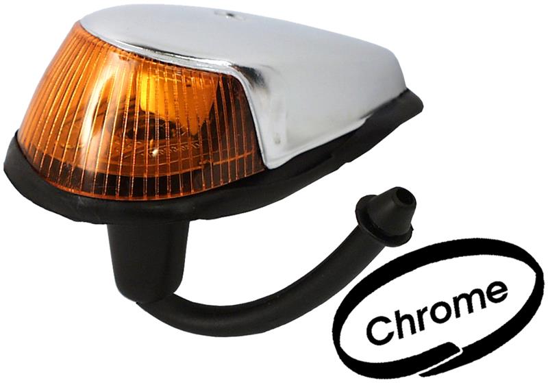 Knipperlicht Kever, spatbord montage, met rubber pakking, links/rechts, chrome 113953041J