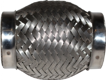 Flexibel uitlaatdeel, 45.4x90 mm, RVS