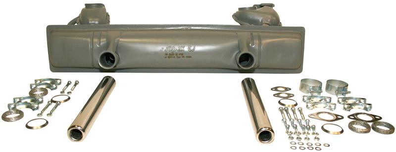Uitlaatkit Kever compleet met uitlaatpijpjes en montagekit, E/TÜV goedgekeurd 111251051H