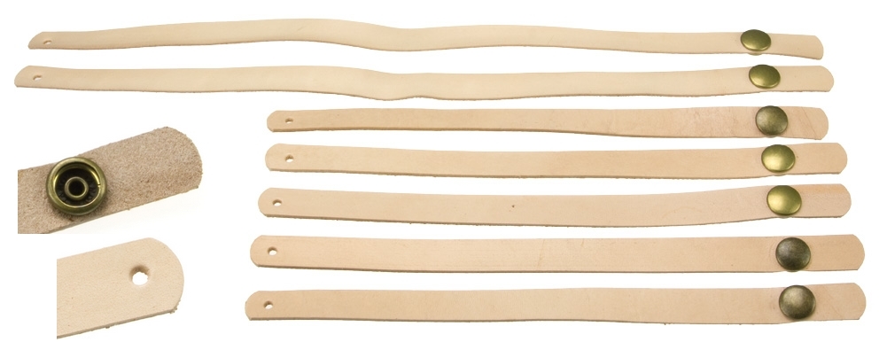 Gordijnhouder set beige "Westfalia style" (incl drukkers)