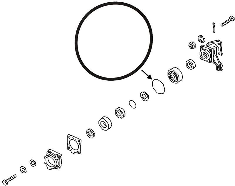 Keerring wiellager achteras 113501291A