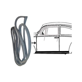 Deurrubber Kever 66-86, links, B-keus l 111831721D