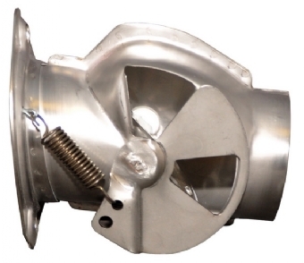 Kachelpot/ warmtewisselaar bedieningsbox 911 (65-83)  RVS, rechts, SSI 90121100822