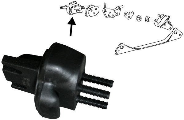 Versnellingsbakrubber / motorsteun voorzijde 113301265E