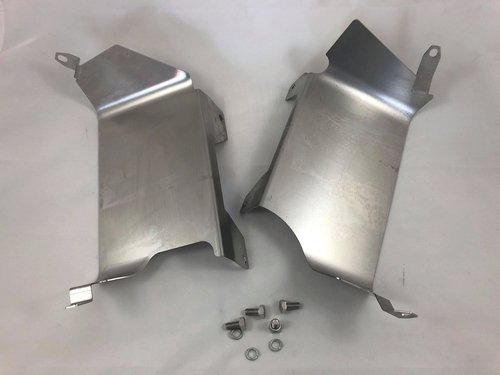 Beschermplaten voor WBX stoterstangpijpjes, RVS T3 bus