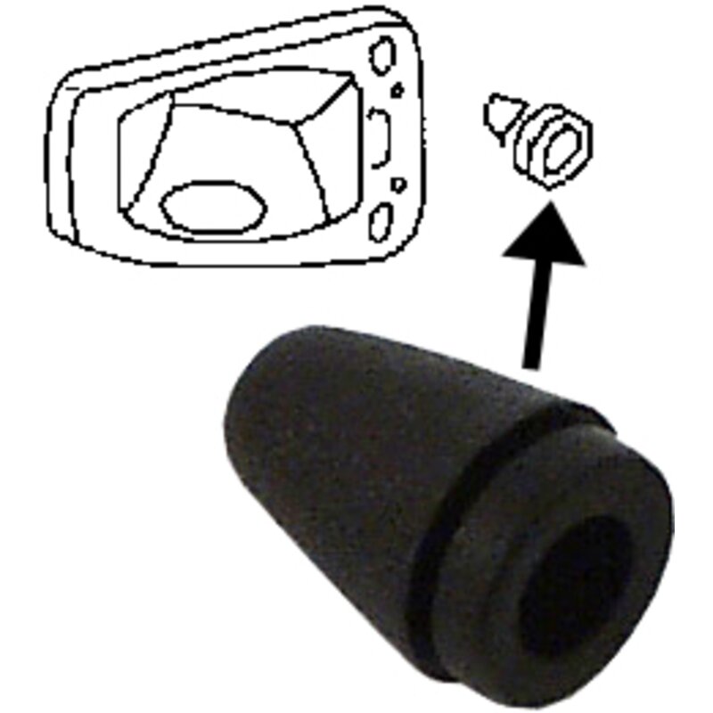 Stootrubber tankklep en handschoen vak 111857145A