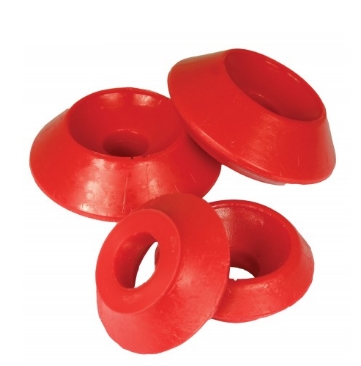 Urethaan rubbers voor schokbrekers achteras Golf 1 Rood