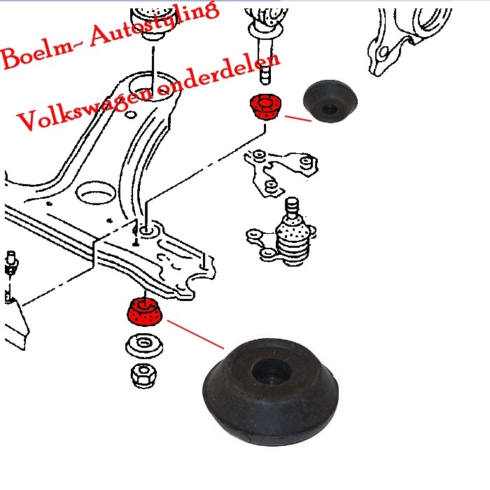 Lagerring koppelstang 191411329, 6N0411329