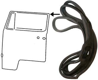 Deurrubber T2 bus Links B-kwaliteit 211831721D (B-keus)