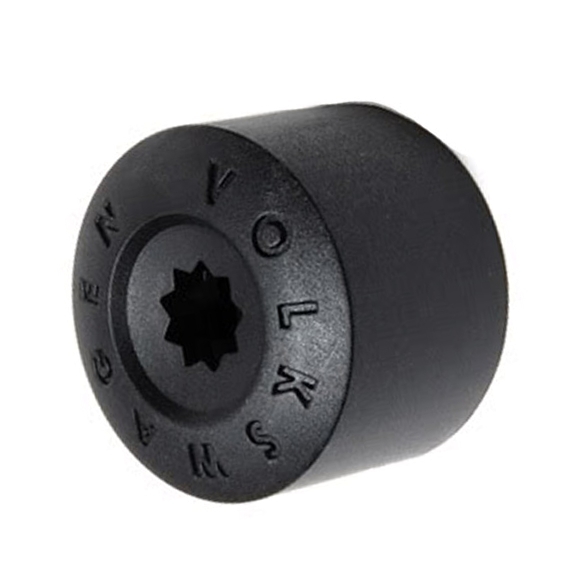 Wielboutkap satijnzwart 1K0601173