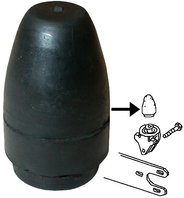 Aanslagrubber vering achteras 311501191