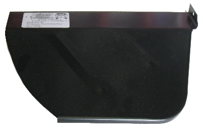 Aansluitplaat achterste wielkast rechts achter. Bus 8/1972 T/M 7/1979 