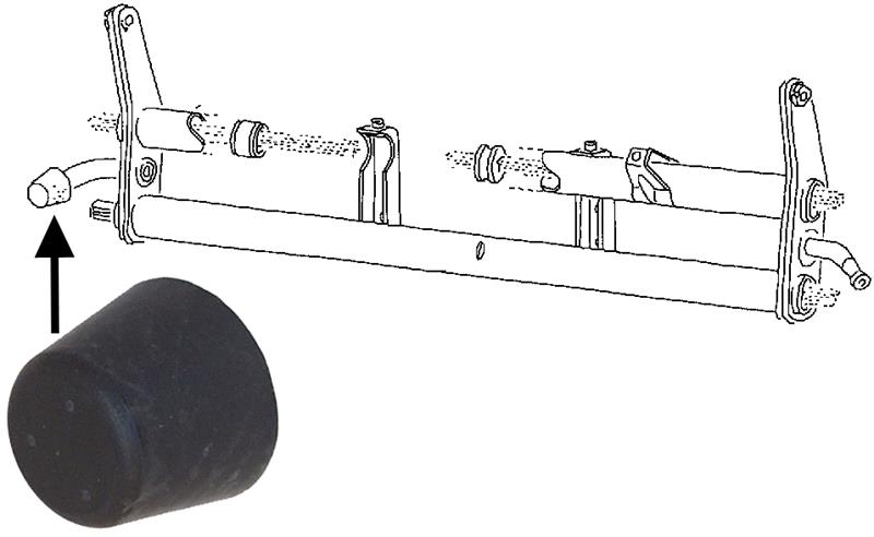 Aanslagrubber vooras, standaard 111401273