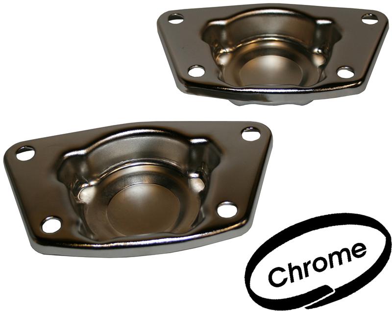 Torsiestaafdeksels chroom paar