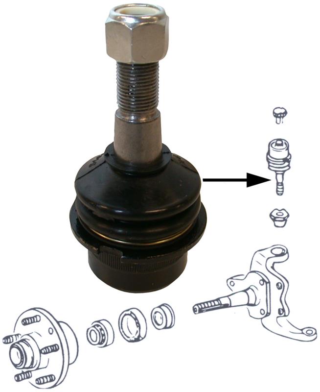 Fuseekogel boven / onder T2 bus (per stuk) 211405371A