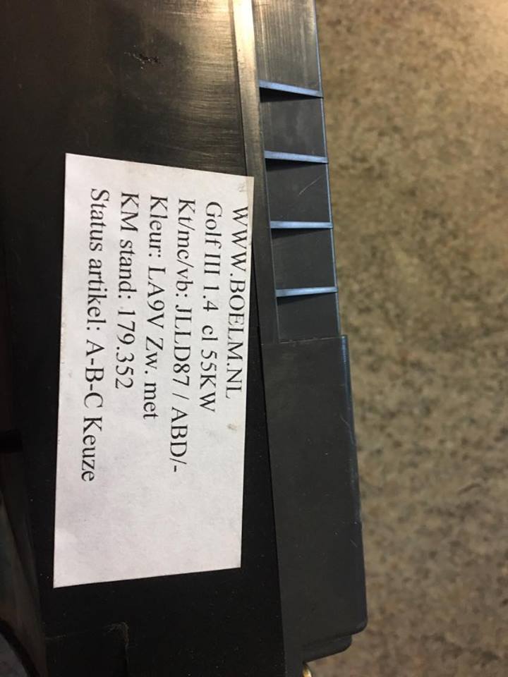 Instrumenten- paneel Golf 3 1.4 CL 55KW 1H6919033