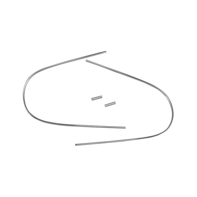 Achterruit sierlijst set (aluminium) Kever 8/1957 T/M 7/1962 cabriolet 